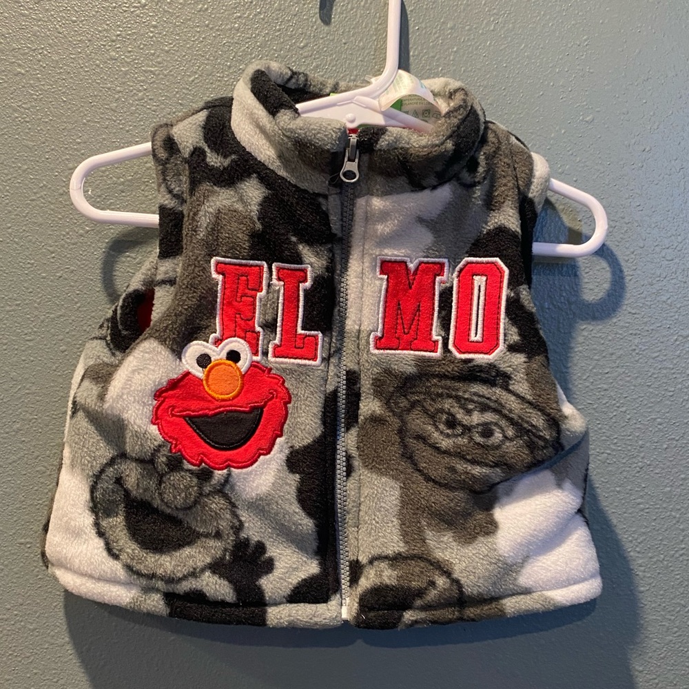 Sesame Street Elmo camouflage vest